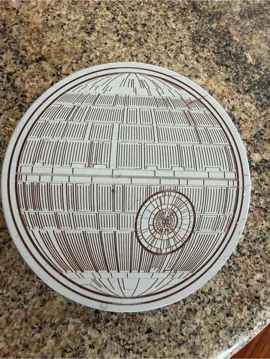 Disney Other - Disney Star Wars Death Star Round Puzzle Board White and Brown